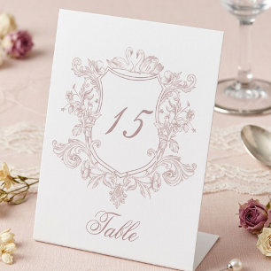Signe De Table jardin fleuri victorien luxe