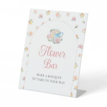 Jardin Floral pour Baby Shower avec Bar de Fleurs