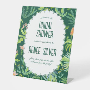 Signe De Table Jardin Jungle Aquarelle Cadeau de MARIAGE PERSONNA
