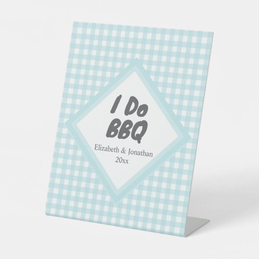 Signe De Table Je fais du barbecue (Recto)