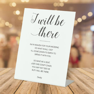 Signe De Table Je Serai Là Sauvons-Moi Siège Nom Mariage Memorial
