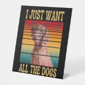 SIGNE DE TABLE JE VEUX TOUS LES CHIENS (Recto)