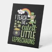 Signe De Table J'enseigne aux plus mignons petits leprechauns pro (Recto)