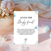 Signe De Table Jeu de Baby shower alimentaire pour bébés