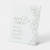 Signe De Table Jeu de baby shower pour mariage avec un thème flor (Recto)