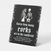 Signe De Table Jeu de devinette de combien de bouchons pour Hallo (Recto)