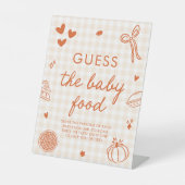 Signe De Table Jeu de devinette de nourriture pour bébé Cutie Pie (Recto)