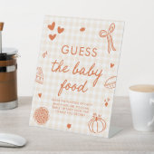 Signe De Table Jeu de devinette de nourriture pour bébé Cutie Pie (In SItu)