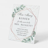 Signe De Table Jeu de Fête des mariées géométrique Eucalyptus (Recto)