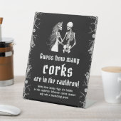 Signe De Table Jeu devinez combien de bouchons Halloween gothique (In SItu)