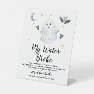 Signe De Table Jeu Halloween Ghost Baby shower Water Broke