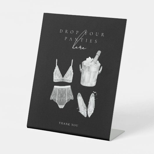Signe De Table Jeux de douche Lingerie moderne Noir (Recto)