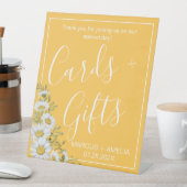 Signe De Table Joli Daffodil Jaune & Blanc Daisers Cadeaux (In SItu)