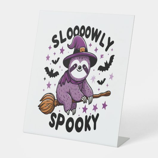 Signe De Table Joli Halloween Sloth Joie (2) (Recto)
