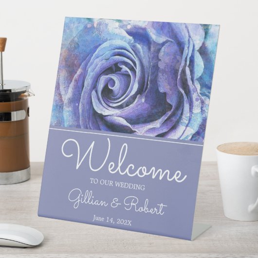 Signe De Table Joli Rose aquarelle (In SItu)