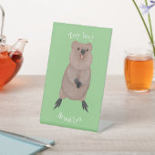 Signe De Table Joli sourire mignon dessin animé quokka (In SItu)