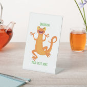 Signe De Table Joli triton orangé joyeux (In SItu)