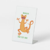 Signe De Table Joli triton orangé joyeux (Recto)