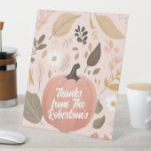 Signe De Table Jolie Earty Citrouille Foliage Thanksgiving Party (In SItu)