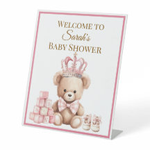 Jolie Fête de Naissance Ourson Rose Pastel 