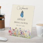 Signe De Table Jolie Fête des mariées de papillons roses (In SItu)