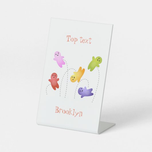 Signe De Table Jolie gelée bébés bonbons bonbons dessin animé (Recto)