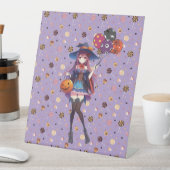 Signe De Table Jolie Sorcière d'Halloween Anime (In SItu)