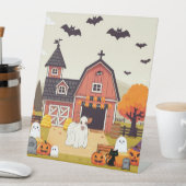 Signe De Table Jolie vache d'Halloween (In SItu)