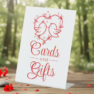 Signe De Table Jolis Cartes de Cadeaux de Mariage Couplets Boho R