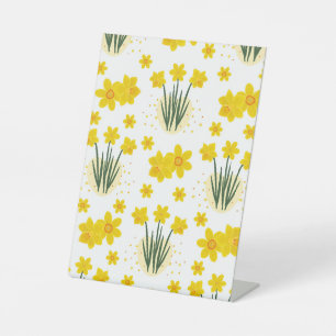 Signe De Table Jonquilles lumineuses, motif sans couture