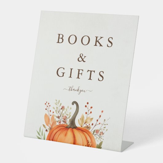 Signe De Table Jote Petit Citrouille Automne Baby shower Automne (Recto)