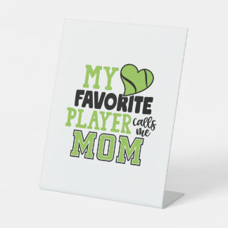 Signe De Table Joueur de tennis | Mon Joueur Favori M'Appelle Mam