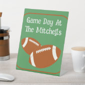 Signe De Table Jour de football PERSONNALISER papier (In SItu)