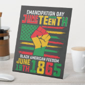 Signe De Table Jour de l'Émancipation du 11 juin Liberté noire-am (In SItu)