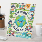 Signe De Table Jour des terres tous les jours (In SItu)