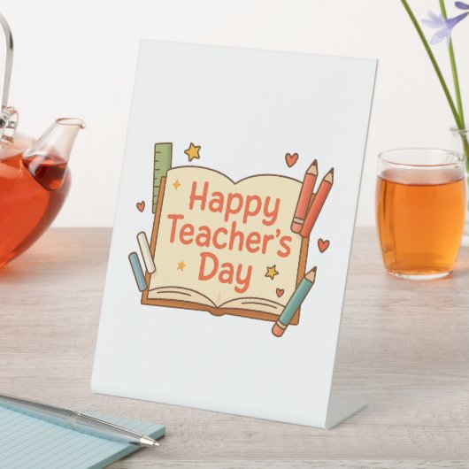 Signe De Table Joyeuse journée des enseignants (In SItu)