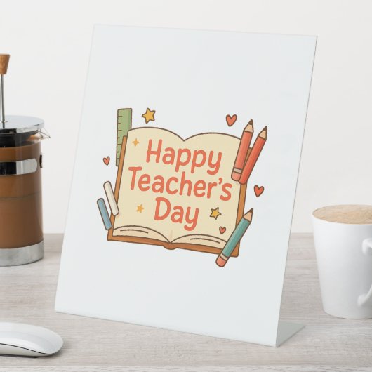 Signe De Table Joyeuse journée des enseignants (In SItu)