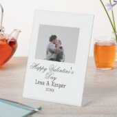Signe De Table Joyeuse Saint-Valentin couple photo moderne simple (In SItu)