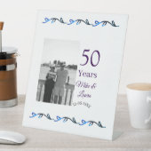 Signe De Table Joyeux 50e anniversaire ajouter nom du couple date (In SItu)
