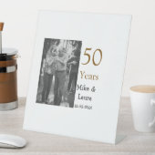 Signe De Table Joyeux 50e anniversaire ajouter nom du couple date (In SItu)