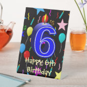 Signe De Table Joyeux 6e anniversaire (In SItu)