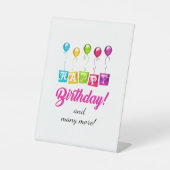 Signe De Table Joyeux anniversaire (Recto)