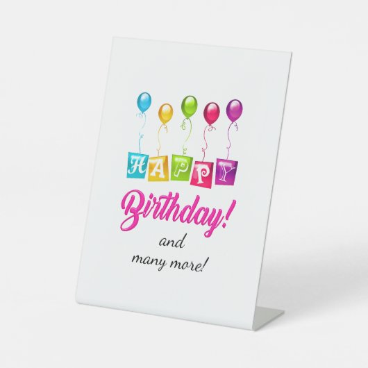 Signe De Table Joyeux anniversaire (Recto)