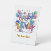 Signe De Table Joyeux anniversaire (Recto)
