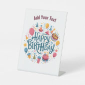 Signe De Table Joyeux anniversaire (Recto)