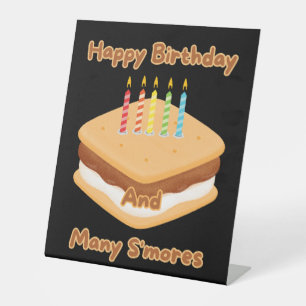 Signe De Table Joyeux Anniversaire Et Beaucoup De Pancartes De Pi