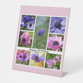 Signe De Table Joyeux Anniversaire photo Collage (Recto)