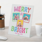 Signe De Table Joyeux et lumineux Noël photo (In SItu)