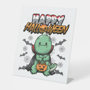 Signe De Table Joyeux Halloween Dragon déguisé