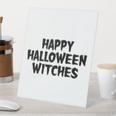 Signe De Table Joyeux Halloween Sorcières (In SItu)
